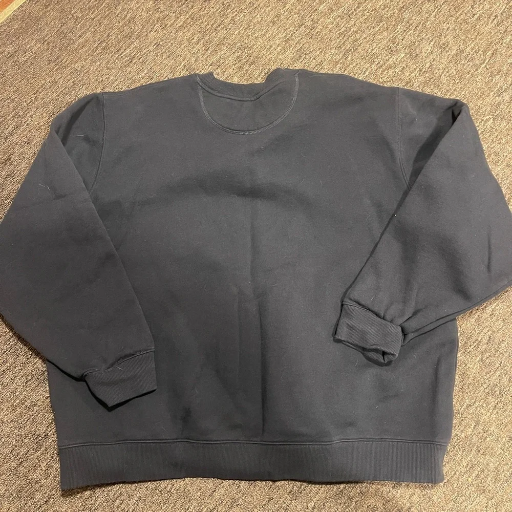 Eddie Bauer black men’s crewneck sweater size 2XL warm winter - Picture 8 of 9
